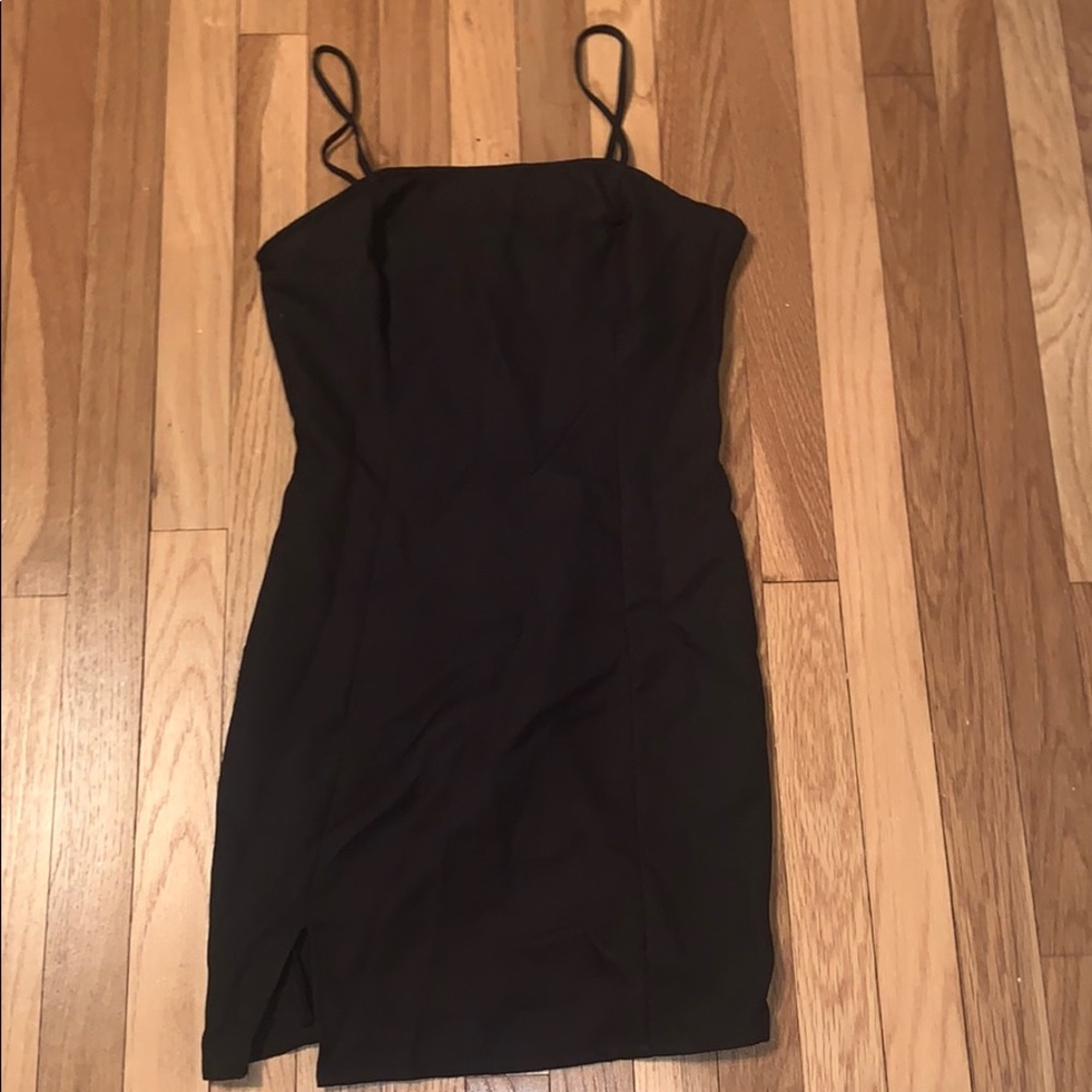 A black cocktail dress